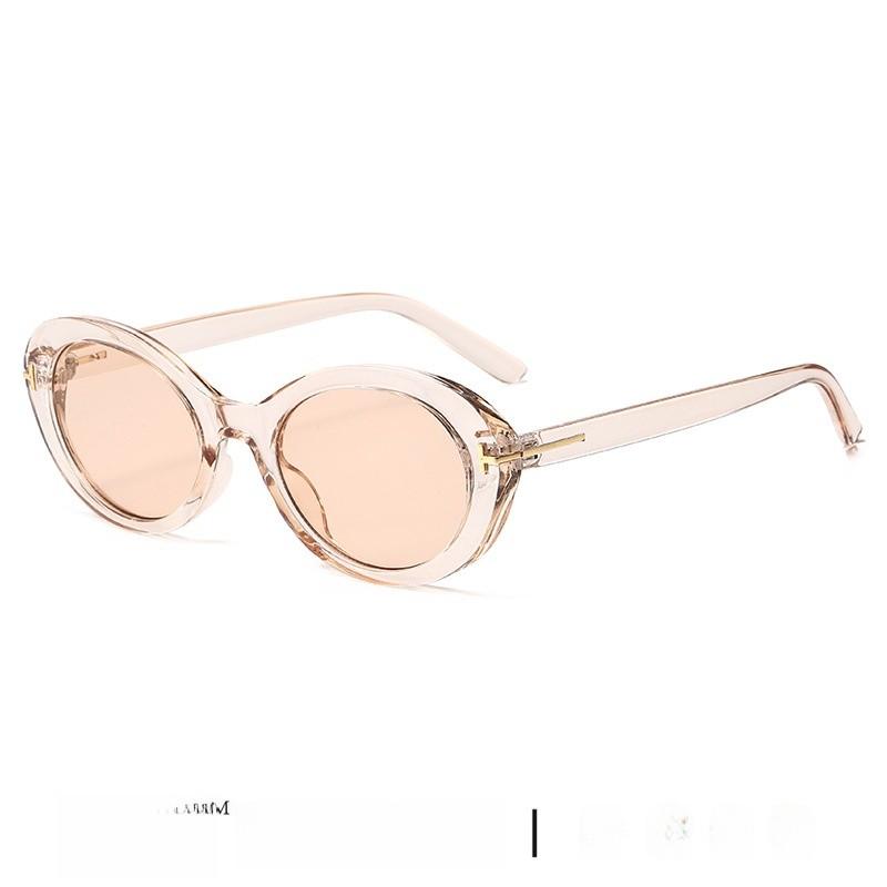 Fashion Oval Sunglasses With Protection For Summer Outdoor Activities