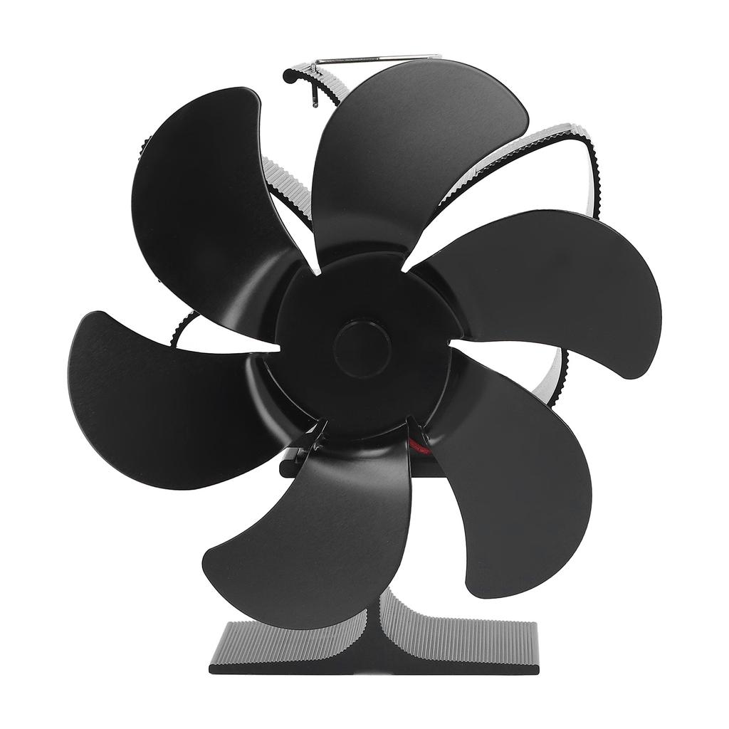 6 Blade Stove Fan Self Starting High Temperature Resistance and Energy Efficiency Heat Powered Fan