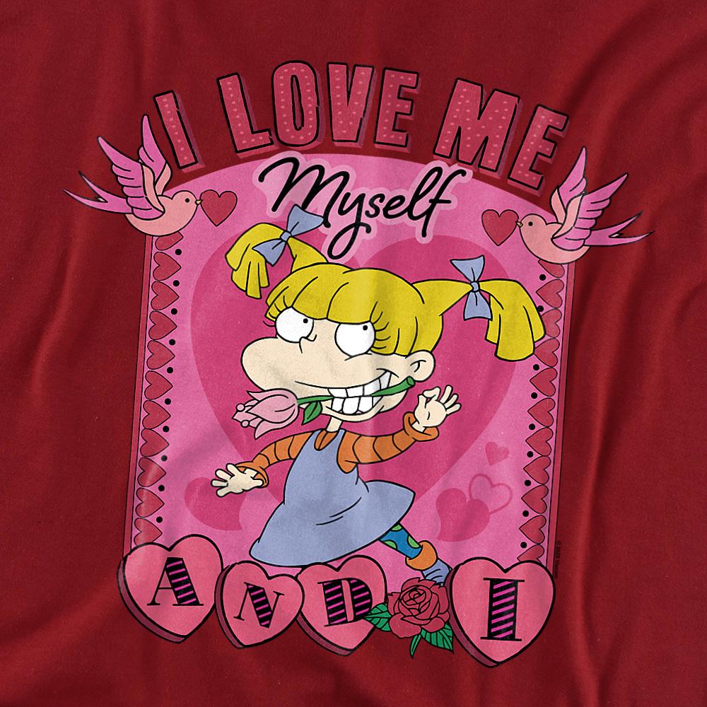 Rugrats Унисекс Взрослая Футболка Ко Дню Святого Валентина Angelica Я Люблю Себя Самого Себя И Меня