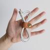 10-Pack  Faux Leather Cable Organizer / Headphone Cord Holder  Power Cord and Data Cable Organizer  Cable Wrapper