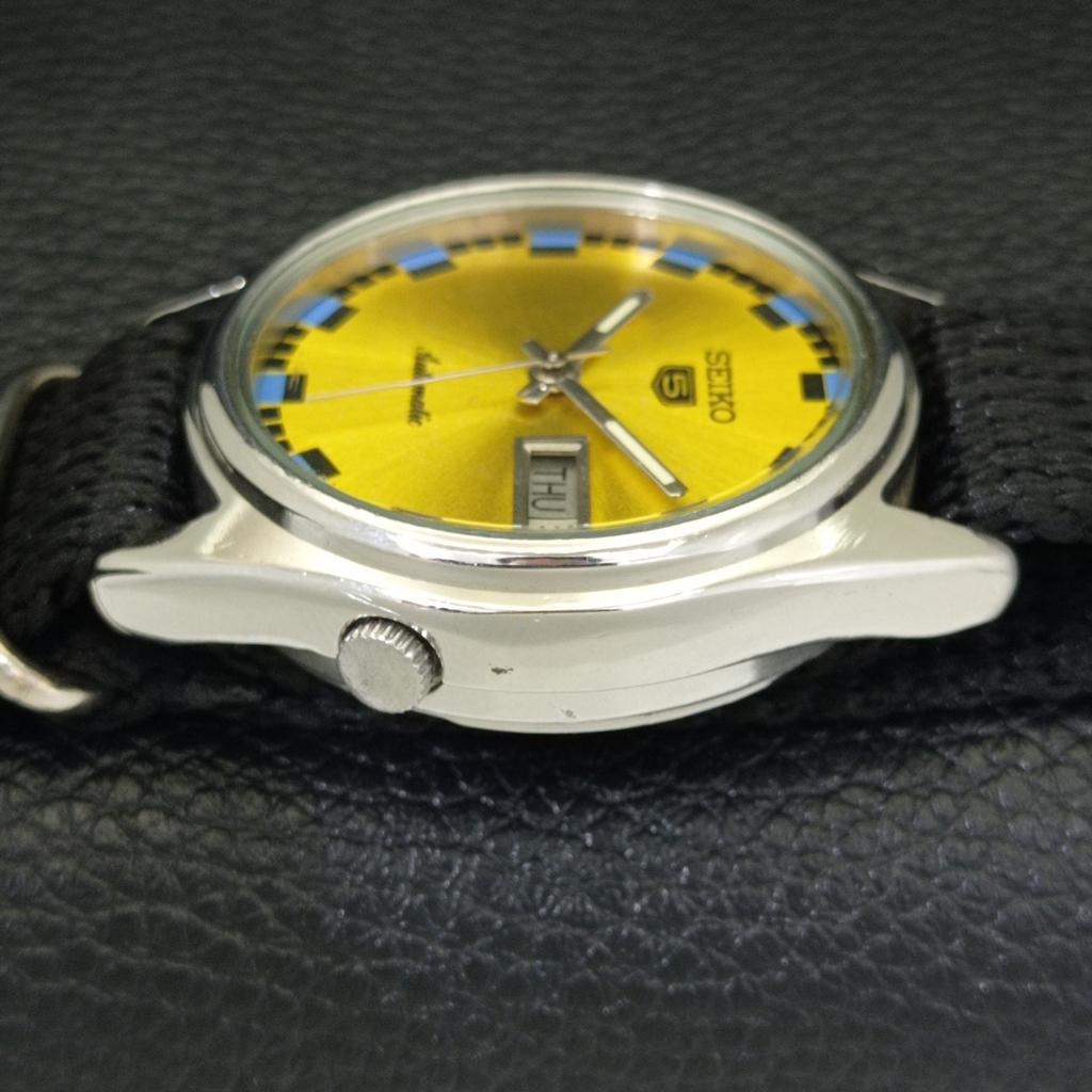 АВТОМАТИЧЕСКИЕ ВИНТАЖНЫЕ ЧАСЫ SEIKO 5 ЯПОНИЯ 7009A МУЖСКИЕ С ЗОЛОТИСТЫМ ЦИФЕРБЛАТОМ a701298-5 R206a-a701298