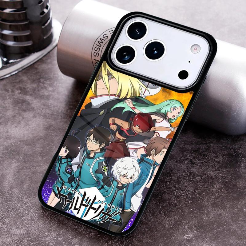 Чехол для телефона World Trigger для iPhone 17,16e,15,14,13,12,11, Mini, Pro, MAX, мягкий силиконовый чехол
