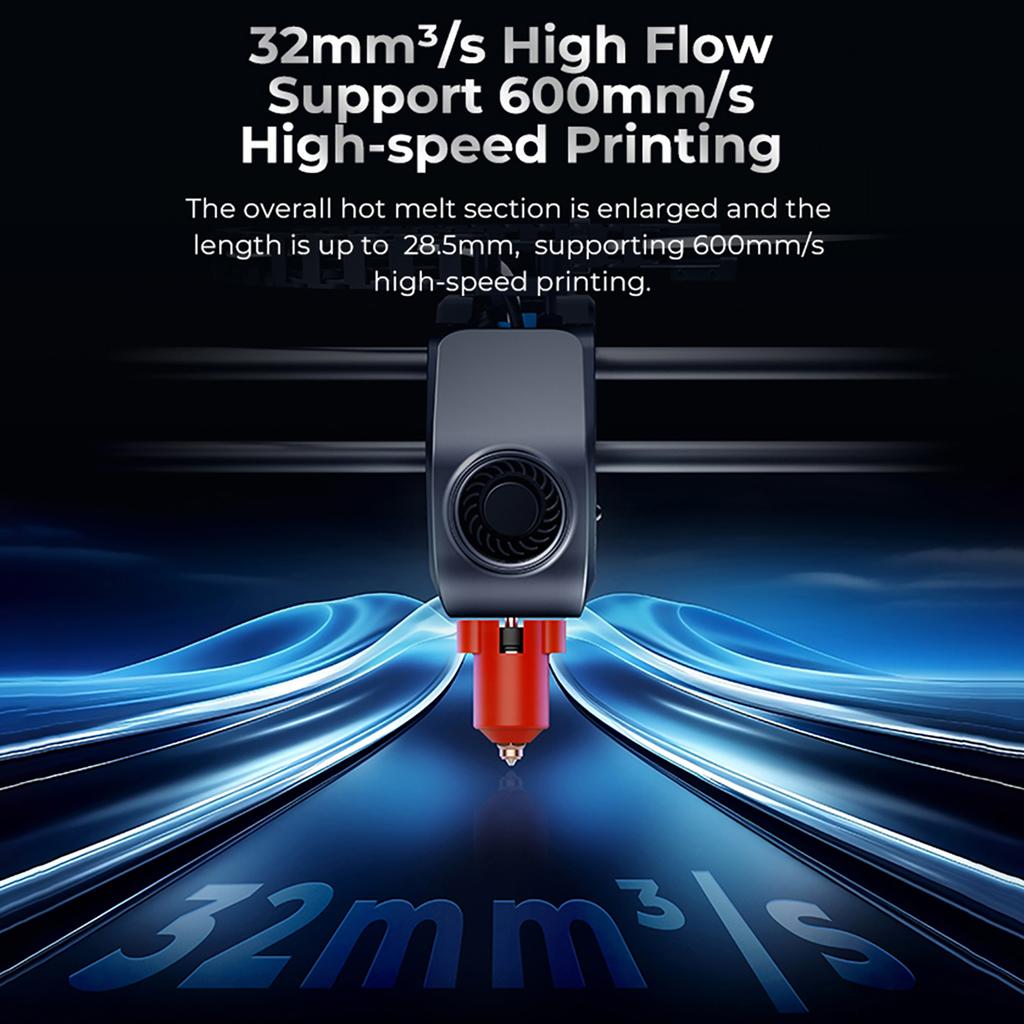 Комплект керамического нагревательного блока Creality K1 Max с керамической нагревательной мощностью 60 Вт, отличной теплопроводностью и плавной подачей филамента