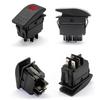 DPST Boat Rocker Switch 12V 20A Waterproof Rocker Switch Lamp Toggle Switch Button  For Truck