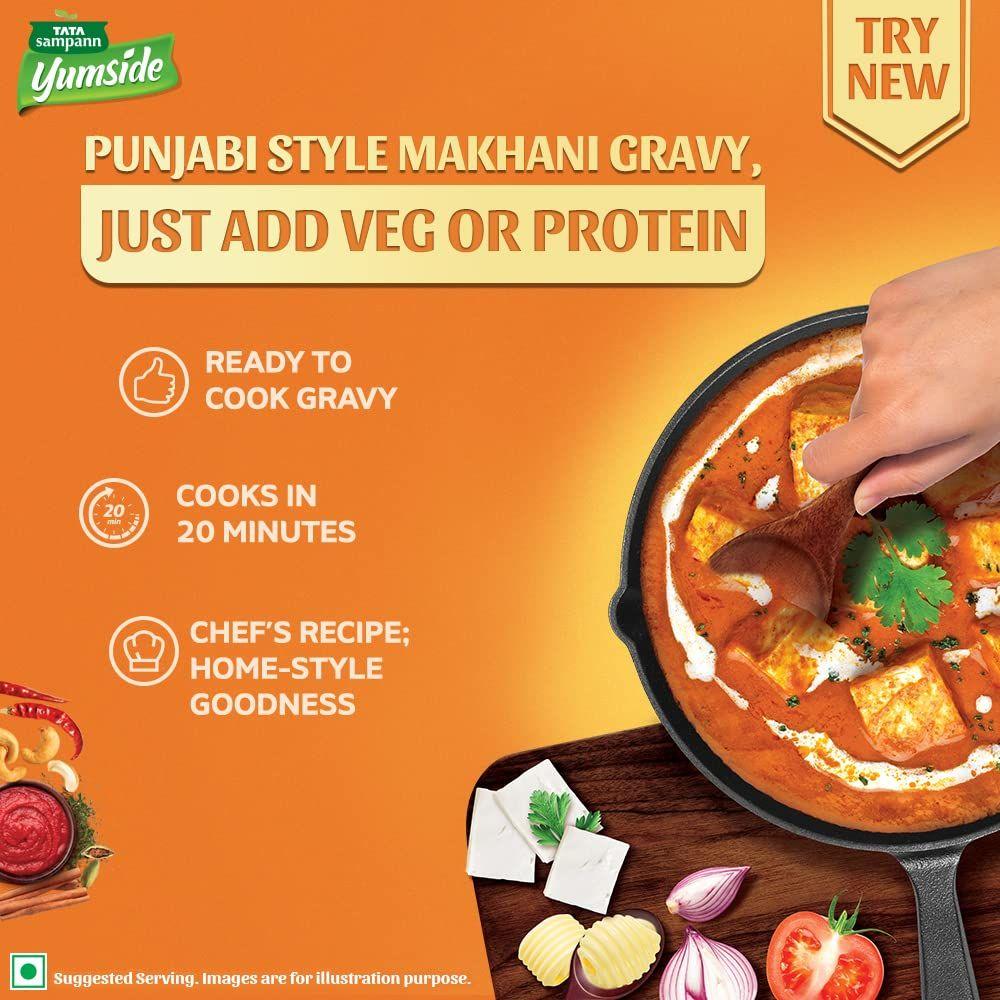 Tata Sampann Yumside в пенджабском стиле Makhani Gravy | Готов приготовить | Порций на 4 человека, 180 г