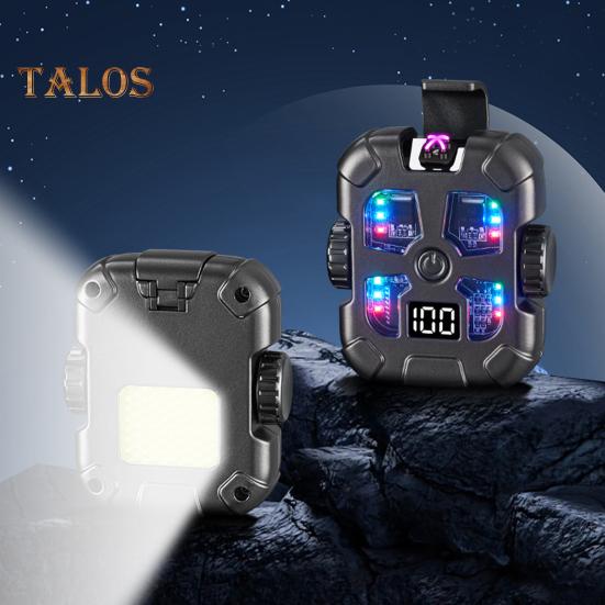 Спиннер Fidget со светодиодной подсветкой, цифровым дисплеем, зарядка через USB, 3 режима, регулируемый воспламенитель, антистрессовый гироскоп, вращающаяся игрушка