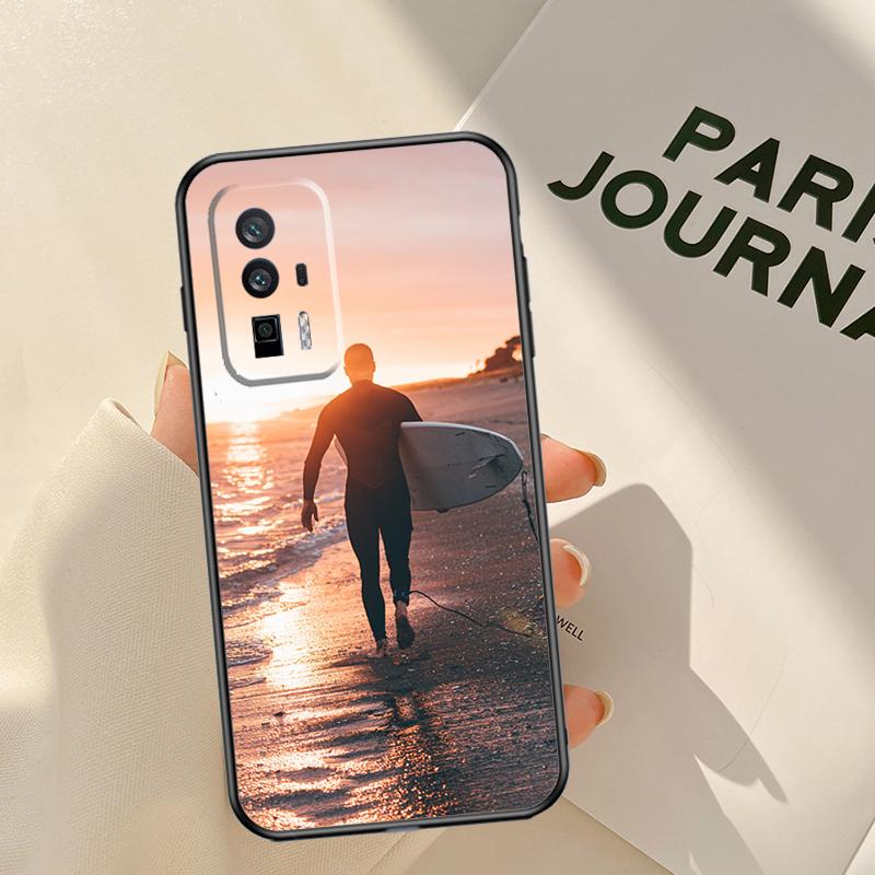 Чехол для телефона Surf Surfboard для Xiaomi 15T 14T 13T Pro 14 15 Ultra 17 Pro Max POCO F8 F7 F5 F6 X3 X5 X6 X7 Pro Coque