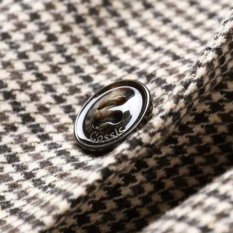 Женский пиджак на осень и зиму, модный пригородный повседневный универсальный клетчатый удобный тонкий костюм, теплые топы