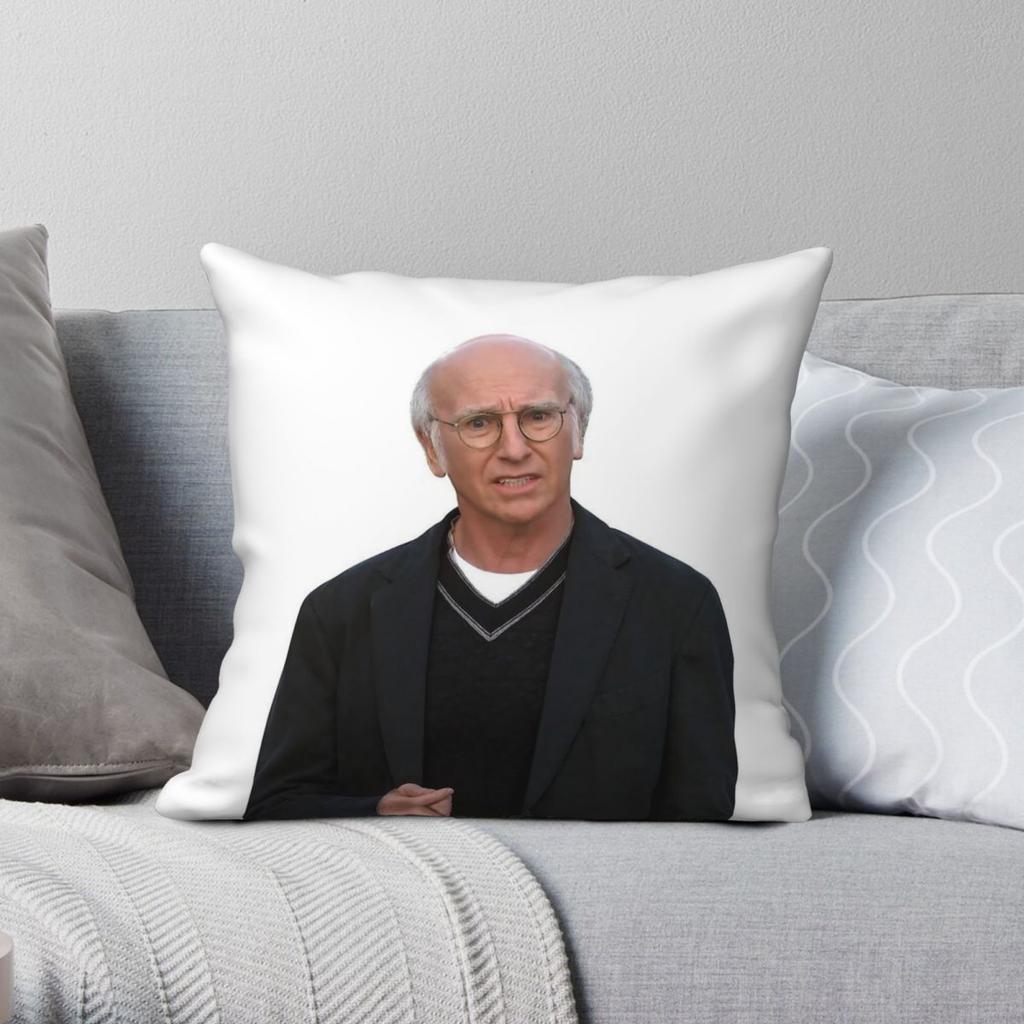 Larry David Not Sure Square Pillowcase Polyester Linen Velvet Creative Zip Decor Home Cushion Cover x