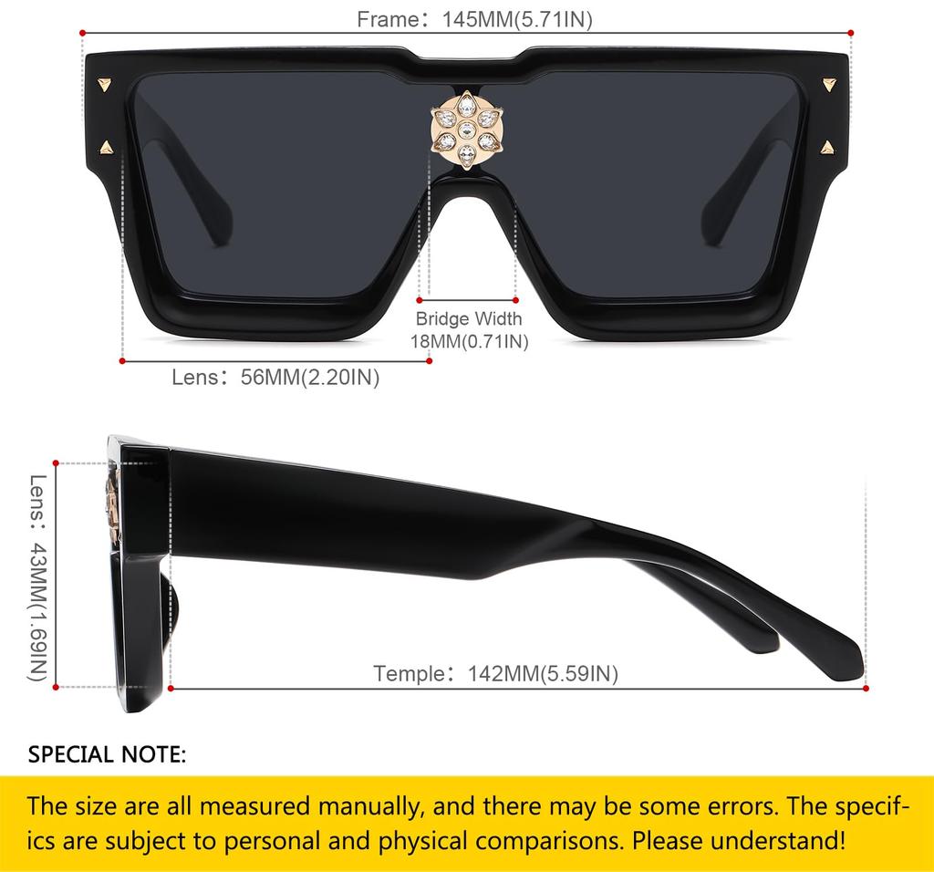 Солнцезащитные очки Retro Square Metal Punk Rock Hip Hop Black Tint Солнцезащитные очки для мужчин и женщин [SHEEN KELLY] (1)
