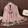 Luxury Brand Winter Cashmere Pashmina Shawl Lady Wrap Warm Autumn Scarves Design Print Female Foulard Cotton Stoles Scarf