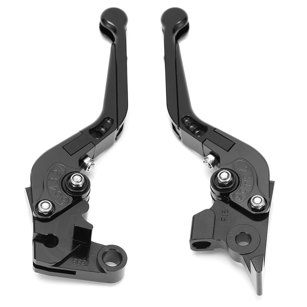 2pcs Motorcycle Brake Clutch Levers Adjustable CNC Aluminium Alloy Replacement for YAMAHA XJ6 DIVERSION 2009‑2015Black