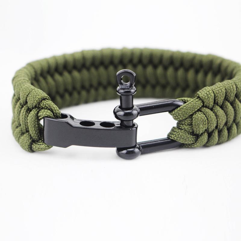 CANXING веревка для выживания браслет из паракорда открытый кемпинг пеший туризм стальная скоба пряжка