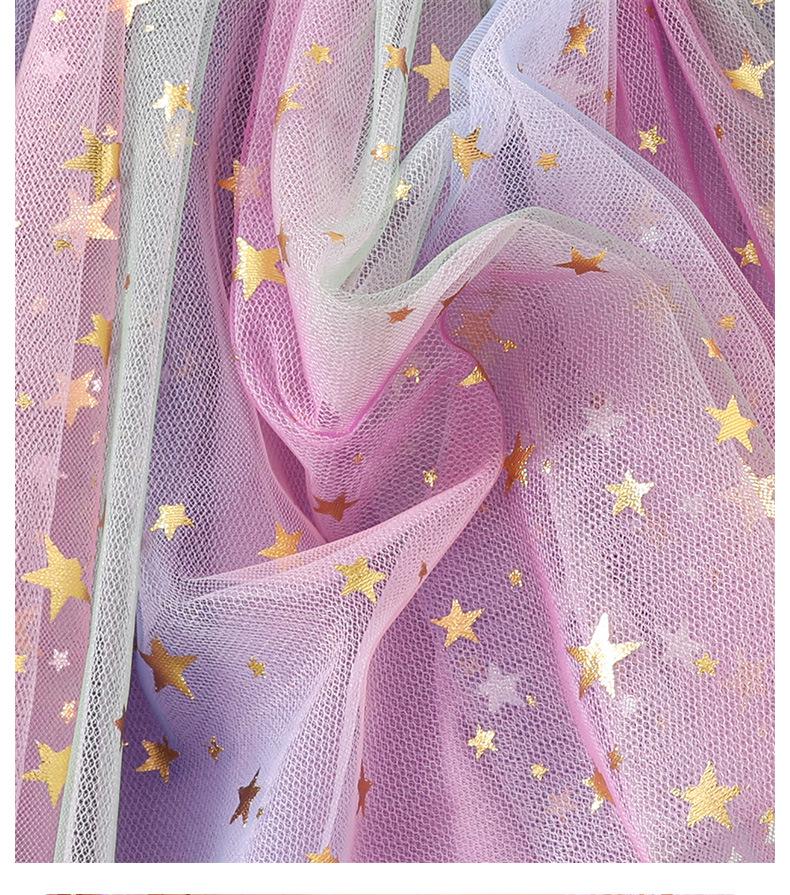 Пушистая юбка-принцесса для девочек со звездным принтом - Для всех сезонов