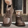 Новые модные осенние и зимние мужские высокие ботинки martin для студентов, трендовые рабочие туфли на мягкой подошве для мальчиков, кроссовки Martin с защитой труда