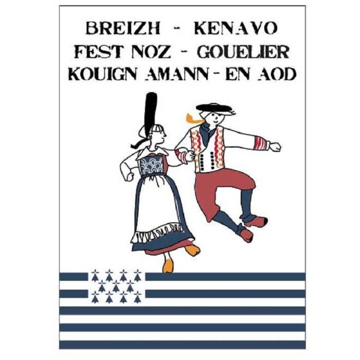 Torchons - Bigouden - 50 x 70 cm - 100% coton - Multicolore