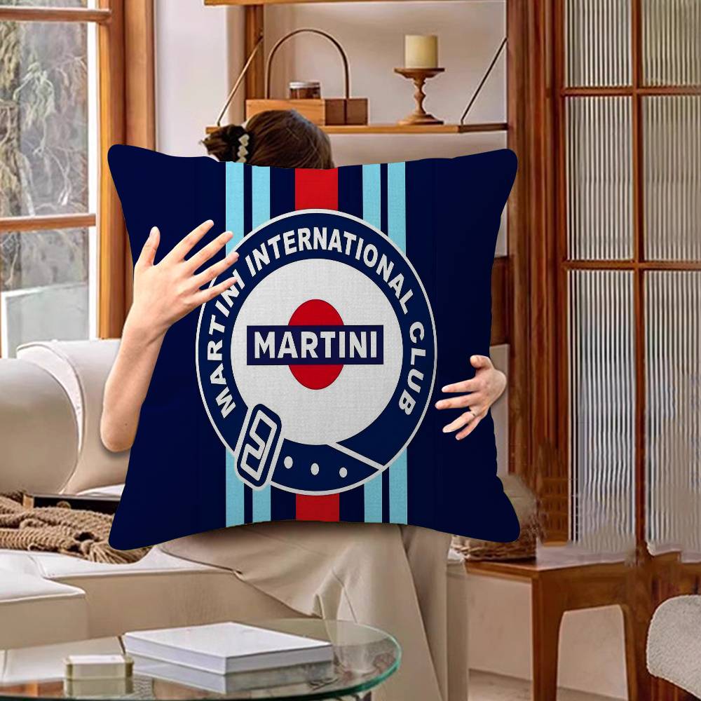 MMartini Racing Logo Pillow Gift Home Office Decoration Bedroom Sofa Car Cushion Cover case x