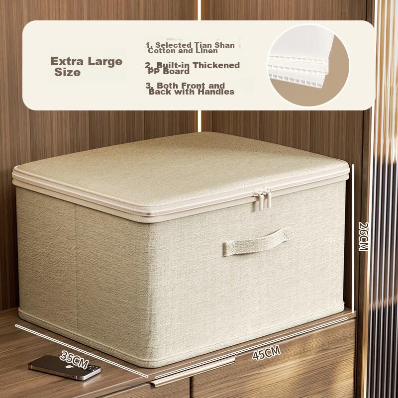 Bangnimeijia Storage Box, Washable, for Home Use, Clothes Organizer, Wardrobe, Large Capacity Storage Box, Extra Large Size, 40L
