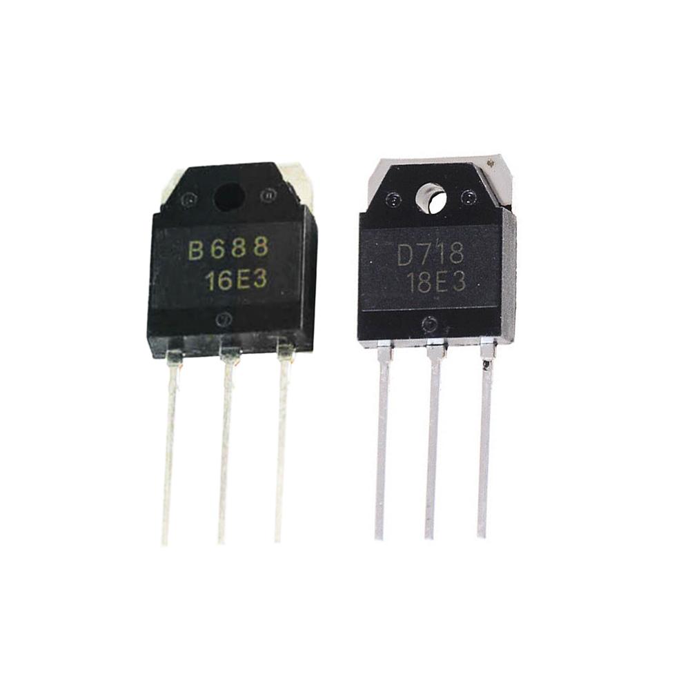 1 пара 2SB688/2SD718 B688/D718 Транзистор 8A 120 В 80 Вт 2SB688 + 2SD718 NPN PNP Усилитель МОЩНЫЕ ТРАНЗИСТОРЫ 2 ШТ.