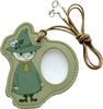 Fieldwork Loupe Die Cut Leather Loupe G Handheld Loupe Moomin with Strap Green 1.8x MLP003-3