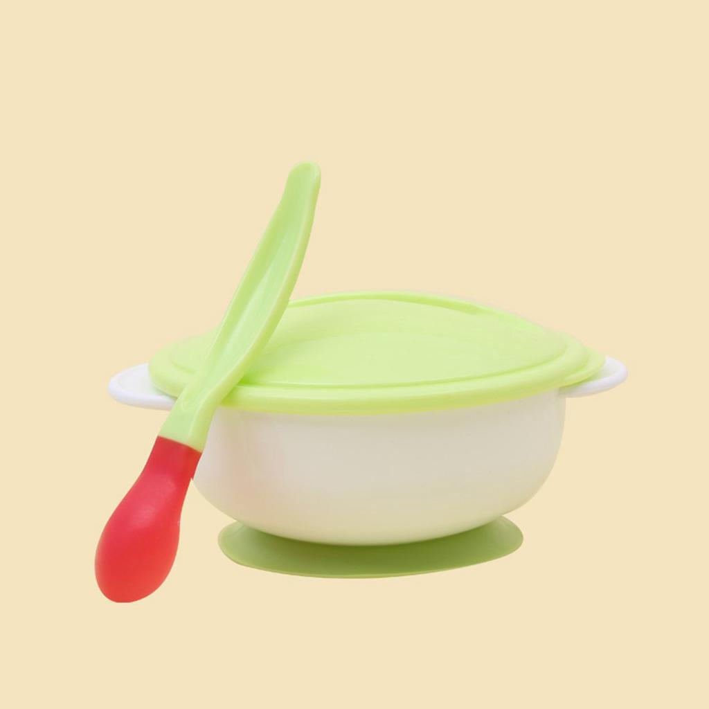 Детская с нескользящей посудой, миска с датчиком температуры, присоска для кормления