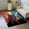 1pc Deadpool and Wolverine Pattern Area Rug Soft Flannel Floor Mat for Living Room,Office,Bedroom and Carpet,Sofa Coffee Table Floor Mat