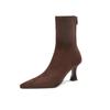 Invierno mujeres эластанские ботиночки сексуальные Puntera Puntera Botines zapatos moda fiesta Tacones Calcetines botas