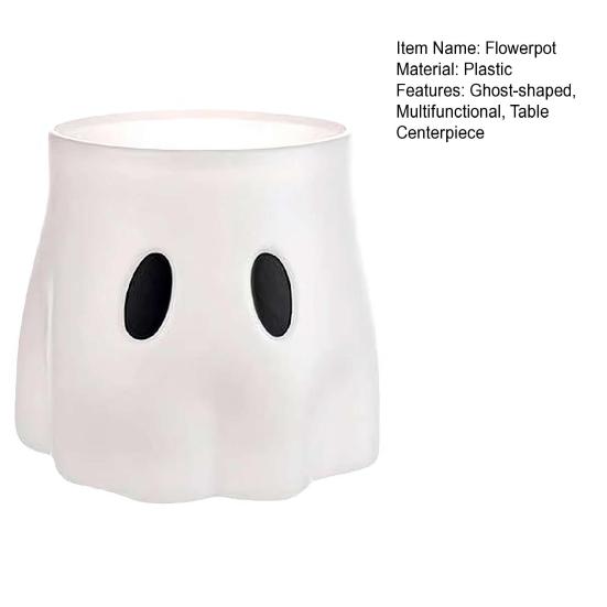 Хэллоуин Ведро Привидение Белый Призрак Конфетница Кашпо Декоративная Ваза Горшок для Цветов Привидение