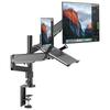 METIYA Dual Laptop Gas Spring 2 Laptop Gas Pressure Compatible with Compatible with Cable Load Capacity Grommet Type Clamp Arm, Type, Screens, Stand,