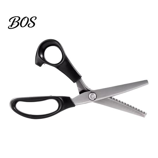 Quilting Patchwork Tools Stainless Steel Zig Zag Scissors with Serrated Teeth, Multipurpose Pinking Shears, Heavy Duty Craft Lace Dressmaking