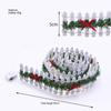 LED Light Garden Fence Micro Landscape Small Fence Fashion Christmas Elf Fence  Garden