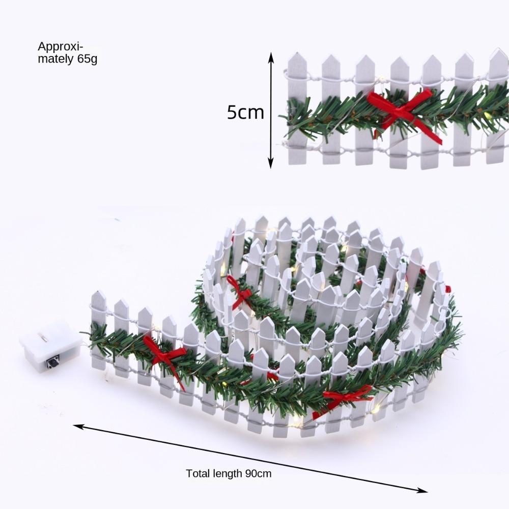 LED Light Garden Fence Micro Landscape Small Fence Fashion Christmas Elf Fence Garden