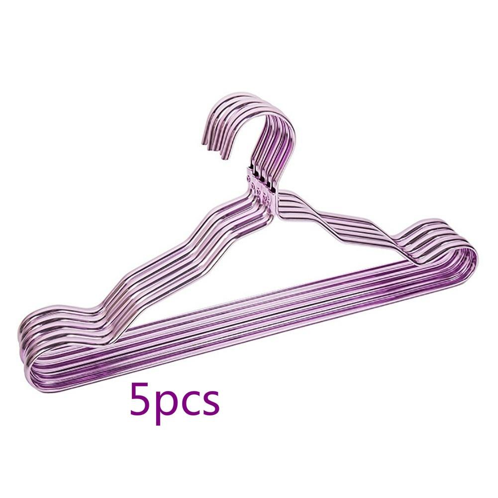 5 шт./компл. вешалка для одежды из алюминиевого сплава, вешалка для одежды для взрослых, бесшовная вешалка для ткани