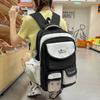 Школьная сумка высокая стоимость японский ins стиль рюкзак для девочки студента большая вместимость милый pain bag легкая школьная сумка многослойный рюкзак