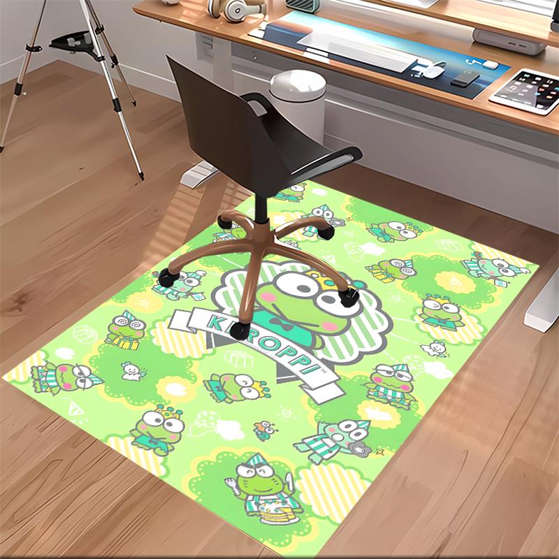 1pc Sanrio3 Print Area Rug - Soft, Washable Non-Slip Indoor Mat for Office Chairs, Living Room, Home Office Decorative Rug