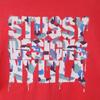 Stussy 90-е Made in USA Старая футболка с коротким рукавом L Красная Мужская Б/у