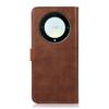 KHAZNEH For Honor X9a 5G/X40 5G/Magic5 Lite 5G Gold Button PU Leather Cowhide Texture Phone Stand Case Wallet Cover