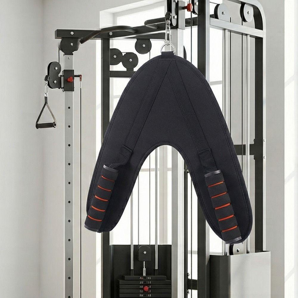 Extra Wide Padded Ab Exercise Strap V-Shape Fitness Training Strap Cable Machine