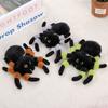 Simulation Colored Eye Spider Plush Pendant PP Cotton Spider Plush Keychain  Halloween Decor