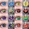 1 Pair Cosplay Contact Lenses for Eyes Vampire Party Cosplay Colored Softlens 14.5mm Halloween Lens