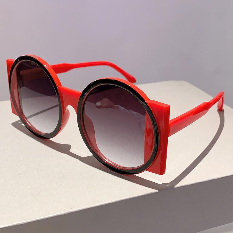 Модные женские солнцезащитные очки с неправильными градиентными линзами, дизайнерские брендовые, многоцветный декор, уличные солнцезащитные очки для дам