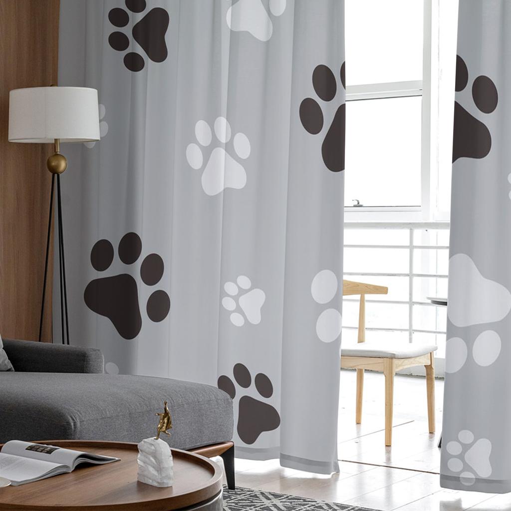 Тюлевые шторы для гостиной, собачьей лапы, черные, серые, для спальни, кабинета, окна, прозрачные шторы, кухня, балкон, интерьер, вуаль, шторы