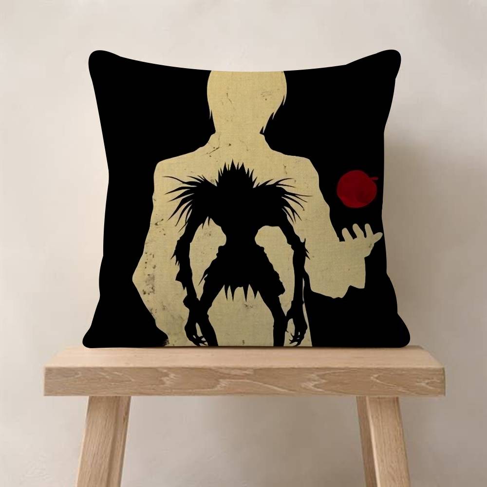 Anime DDeath NNote Japan Cartoon Pillow Cover Sofa Cushion Cover Home Room Decoration Children Gift