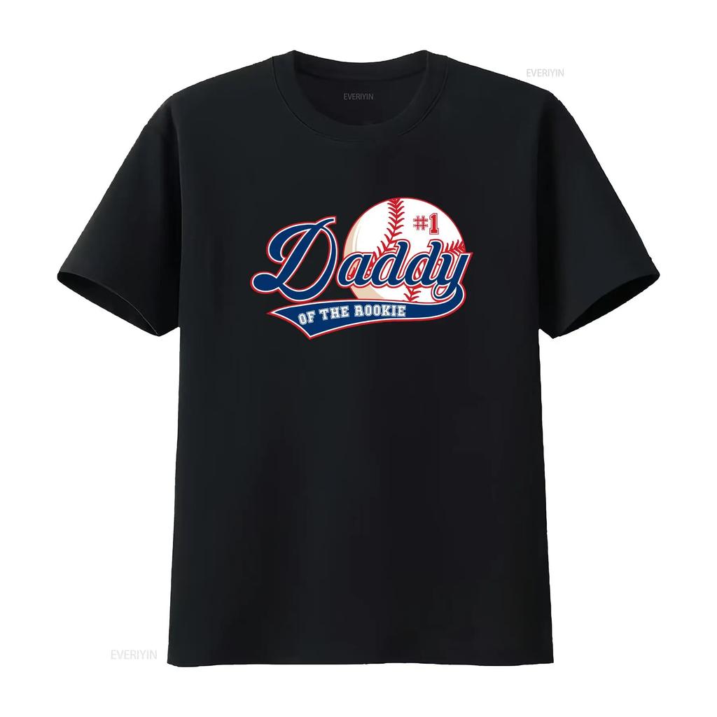 Unisexs Daddy of Rookie Year 1st Birthday Baseball Theme Matching T Shirt SweaT 12642 vintage Washed Versatile Slightly homme