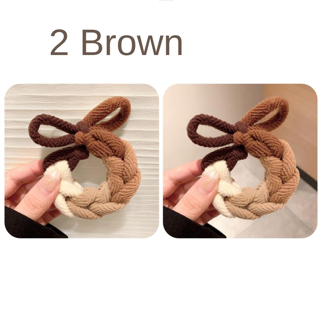 Утолщенные высокоэластичные ленты для волос с бантом, темпераментная дикая резинка, женская завязка для волос, не повредит аксессуары для волос, кольцо для волос