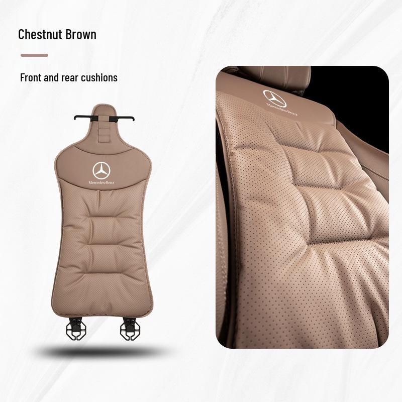 Всесезонные чехлы на сиденья автомобиля из кожи наппа для Mercedes-Benz, BMW, Tesla и Volkswagen - Мягкие для лета
