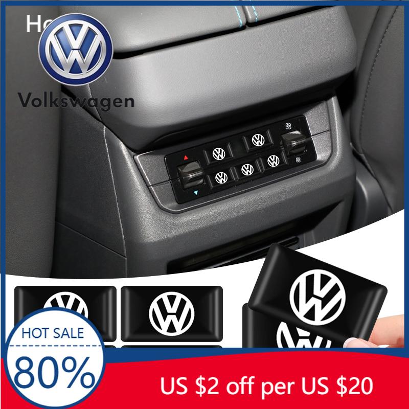 Для VW Volkswagen Jetta MK5 Golf 10 шт. 3D Эпоксидная Смола Эмблема Наклейки Декали Интерьер Авто Аксессуары Для Volkswagen VW Touran B