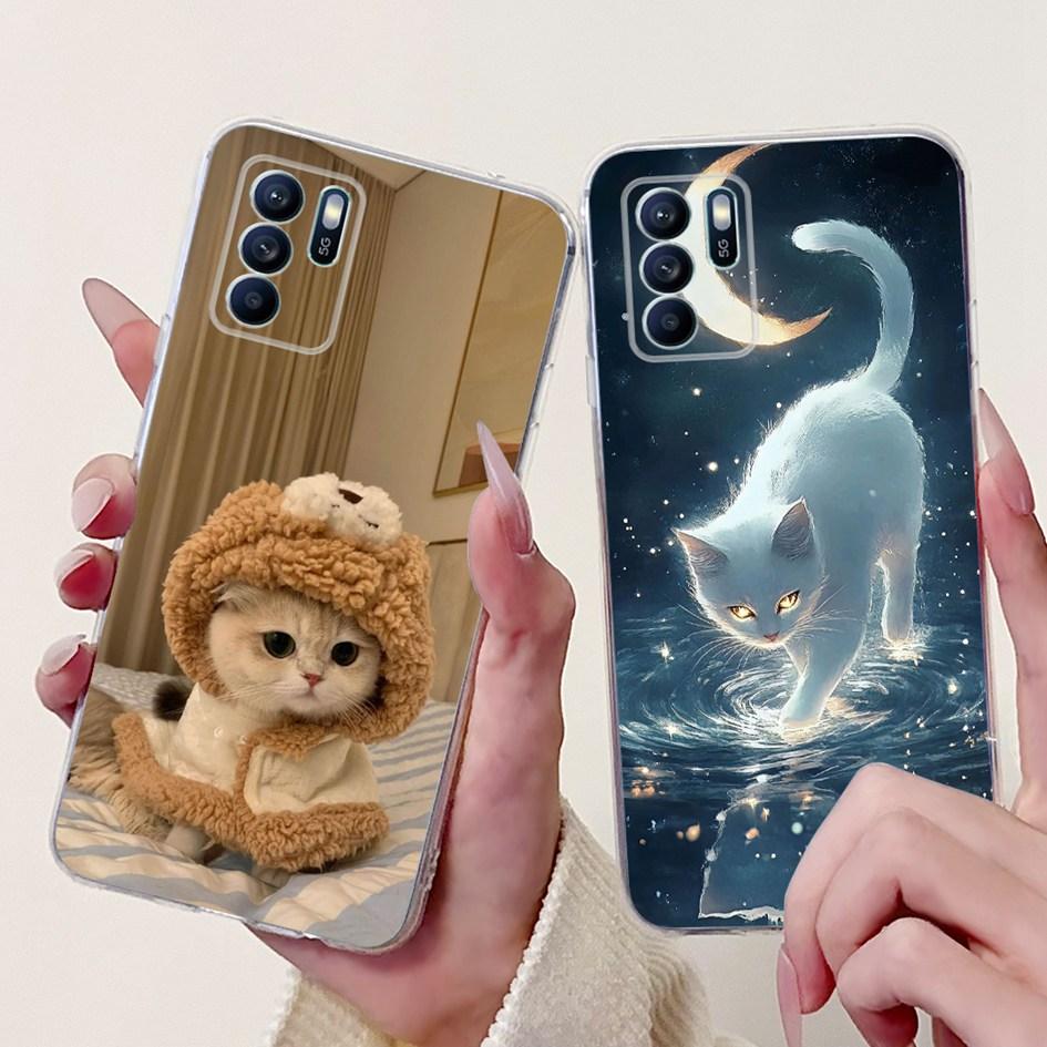 For OPPO Reno 6 6Z 5G Case CPH2237 CPH2251 Cover Fashion Flower Soft Silicon Bumper on OPPO Reno6 Pro CPH2249 Reno6 CPH2235 Capa