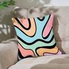 Наволочка с полосатым узором, чехол для подушки, мягкий милый наволочка для диванной подушки, полиэстер с молнией