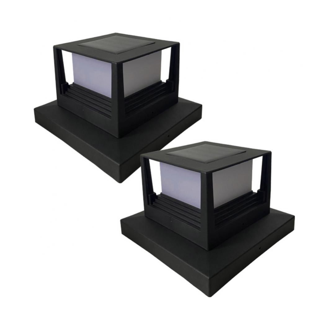 Садовый декоративный светильник для забора, уличный монокристаллический светильник для ландшафта, горячая солнечная панель, труба, солнечный столб, светодиодный светильник